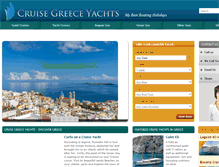 Tablet Screenshot of cruisegreeceyachts.com